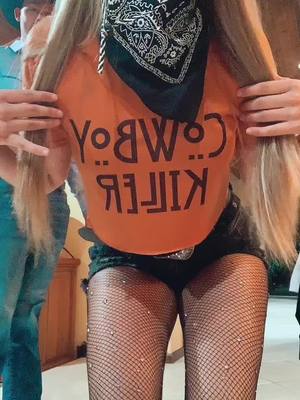 A post by @sierraprange15 on TikTok caption: Happy halloween🧡🖤 #cowboykiller #spookyseason #fyp 