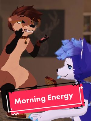 A post by @caspertheotter on TikTok caption: When a morning otter and a night puppy collide #furryvrchat #vrchatfurry #furrytiktok #furriesoftiktok #furryfandom #furrycommunity #furry #vr #vrchat #awtter