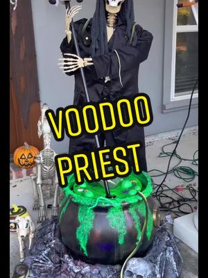 A post by @gennbarbie25 on TikTok caption: #halloween #voodoo #skeleton #cauldron #halloweenishere #halloweendiy #automatic 