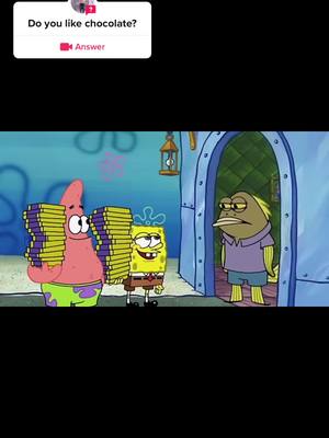 A post by @hoodiezninja on TikTok caption: #answer to @Anjola did you say chocolate CHOCOLATE!!! #hoodiezninja #chocolate #spongebob #spongebobsquarepants #nickelodeon