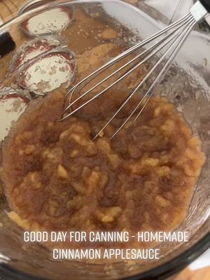 A post by @bhessxoxo on TikTok caption: Working on my canning stockpile this morning - cinnamon applesauce! #wv #westvirginia #canning #canningtiktok #homemade 