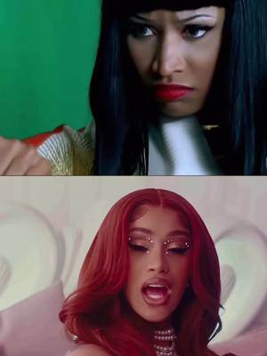 A post by @nicki.thegoat on TikTok caption: Nicki’s or Cardi’s voice ? #foryou #nickiminaj #cardib #barbz #rap 