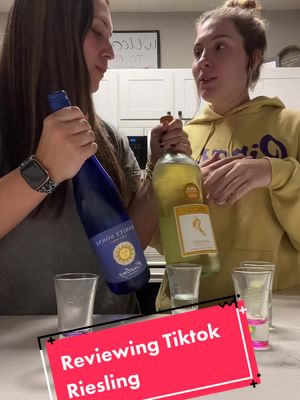 A post by @tmarie113 on TikTok caption: Welcome to our review😂 #riesling #fyp