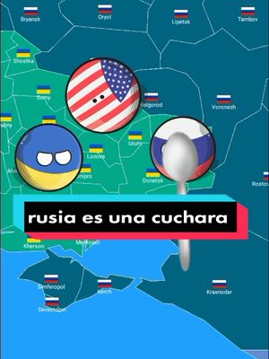 A post by @countryballsmexico21 on TikTok caption: yo no soy rusia soy una cucharrrra 😁😆😅🤣😂 creditos:novaxs #contenido #estadosunidos #fyp ##fypシ #comedia #videoviral #parati #cuchara #rusia #ucrania 