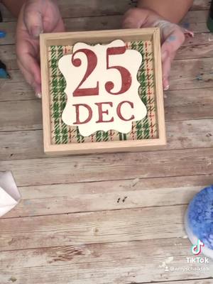 A post by @imperfectaim on TikTok caption: Do you like to craft? #dec25decor #christmasdecor #chalkpaste #christmasdiy 