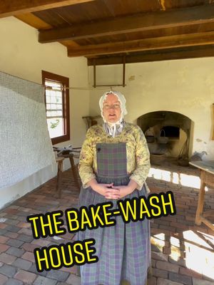 A post by @oldsaleminc on TikTok caption: I don’t know about you, but I would love to have a Bake-Wash House in my backyard. 🥹 #OldSalem #livinghistory #museum #museumtok #edutok #history #bakewashhouse #oldbuilding #architecture #buildinghistory #buildingfunction #backyard 