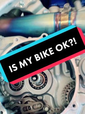 A post by @bland143 on TikTok caption: SEE WHATS WRONG WITH MY 450!! Watch till the end!! #fyp #motocross #diagnosis #broken #fixed #mechanical #mechanic #dirtbike #yz450f 