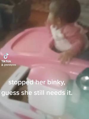 A post by @terielynne on TikTok caption: #loves her binky#cute baby#got the picture#