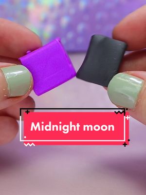 A post by @hopienoellecharms on TikTok caption: Midnight moon :)  #claytok #polymerclay #clayartist #hopienoellecharms #moon #witchtok #aesthetic #art #DIY #handmade #SmallBusiness #clayart  #fimo