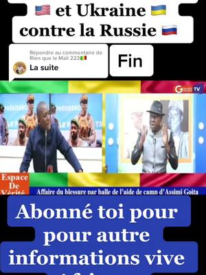 A post by @maliko223info on TikTok caption: Réponse à @Rien que le Mali 223🇲🇱 # a bas la France vive Assimi Goita #