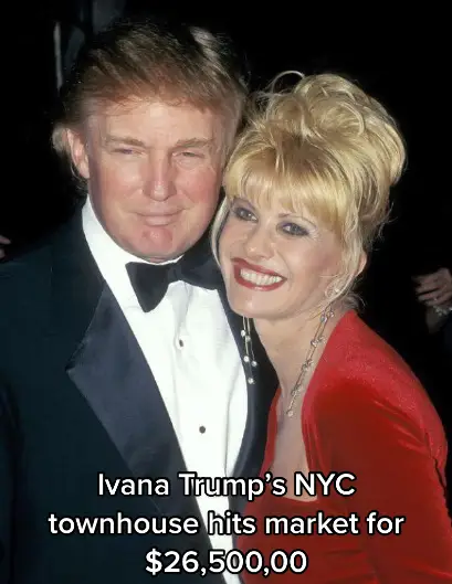 A post by @realestateporn on TikTok caption: Ivana bought the home in 1992 for $2.5M #trump #ivanatrump #donaldtrump #nyc