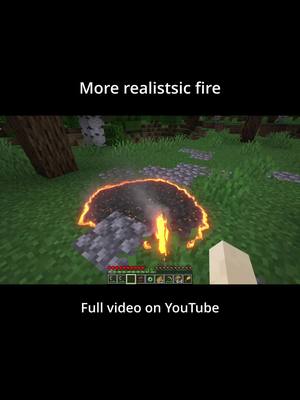 A post by @portemayyt on TikTok caption: fire #Minecraft