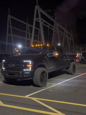 A post by @ghostt6.7 on TikTok caption: Its cold #ford #powerstroke #superduty #diesel #f250 #f250superduty #murderedout #truck #trucksoftiktok 