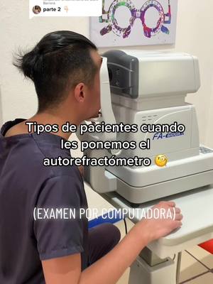 A post by @opticas1111 on TikTok caption: Respuesta a @Clara Barrera Examen por computadora 😅 #opticas1111 #lentes #optica #optica #miopiayastigmatismo #zapopan #parati #examenvisual #autorefractometro 