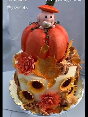 A post by @babyfoxitup11 on TikTok caption: #fypシ #foryou #cakeart #fall #sweet  #cakedecorating #delicious #yzweets #dessert #baby #zyxcba #foryoupage