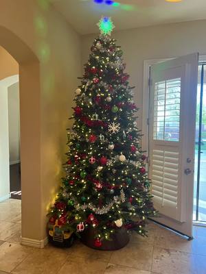 A post by @abbybeth10 on TikTok caption: #christmas #tree #fyp 