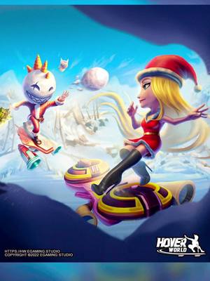 A post by @hoverworldonline on TikTok caption: Christmas is coming to HoverWorld❄🎅🤶  #game #videogame #gaming #gamer #hoverboard #skate #skateboard #Minecraft #fortnite #roblox #robolox #kart #karting #videogames #kids #hoverworld #maplestory #race #chrismas #Xmas 