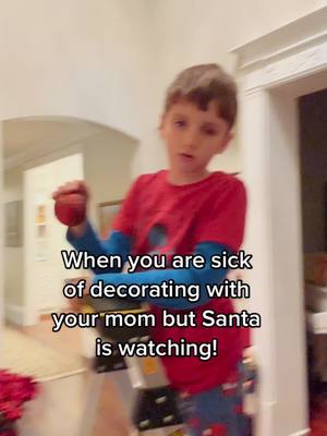 A post by @thelennoxfamily on TikTok caption: Cutting it close Santa! 🎅#lifehacks #santa #family #relatable 