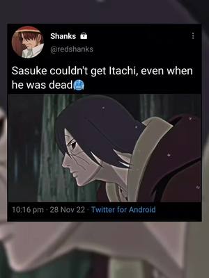 A post by @narutoedits006 on TikTok caption: Itachi too cold 🥱 #naruto #narutoshippuden #itachi #sasuke #tiktok #susanoo #edit 