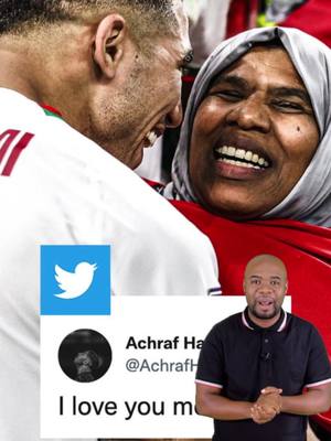 A post by @afriquesportstv on TikTok caption: La belle image entre Achraf Hakimi et sa mère après la victoire du Maroc #AchrafHakimi  #Maroc