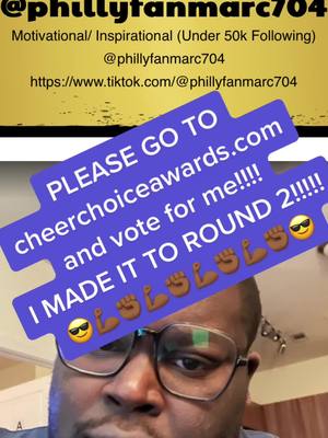 A post by @tmg704net on TikTok caption: I MADE IT TO ROUND 2!!!!! PLEASE VOTE FOR ME!!!! #cheerchoiceawards2023 #fy #fypシ #fypシ゚viral 