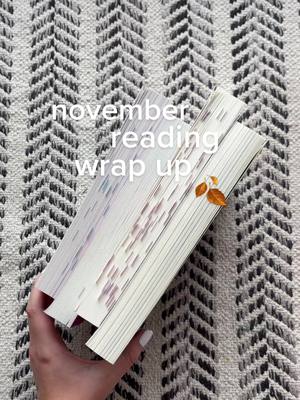 A post by @chloemigneault on TikTok caption: what a great reading month🫶🏼🍂 #november #readingwrapup #BookTok 