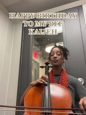 A post by @rahels_musica on TikTok caption: Hbd to the baddest!! #cellotiktok #blackmusiciansmatter #cellist #cellotok 