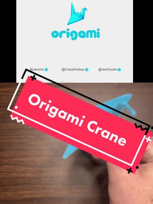 A post by @origamilesson on TikTok caption: Want to learn how to make a classic crane? Tell me what you want me to make next and click the sound down below! #fyp #origami #origamilesson 