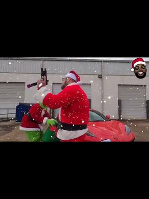 A post by @surron_texas on TikTok caption: When you just want to have Christmas some fun with the Homies! #christmas #eastatlantasanta #hiphop #guccimane #1017 