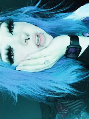 A post by @xgothicprincessx on TikTok caption: Hi. 💙🖤