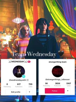 A post by @wednesday.wiin on TikTok caption: Lets go team Wednesday 🖤 #recomendation #wednesday #foryoupage #foryou #like #win 