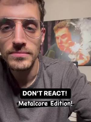 A post by @alexhefner on TikTok caption: DON’T REACT CHALLENGE: Metalcore Edition! • Did you pass?!  #fyp #heavymetal #metal #metalcore #metalcoremusic #metalhead #alexhefner #challenge #guitar #guitartok #reaction #youtuber 