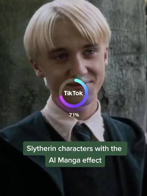 A post by @slymarv on TikTok caption: #viral #dracotok #hp #harrypotter #slytherin #aimanga 