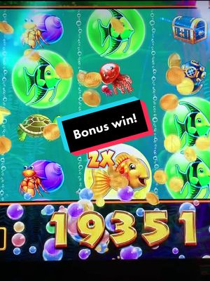 A post by @slotsandscratchers on TikTok caption: Fish slot bonus win! #gambling #gamble #gamblingtiktok #slots #slotmachine #casino #lasvegas #slot #bonus #casinowinnings