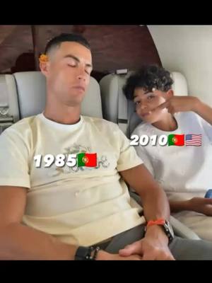 A post by @.chlox.qlf on TikTok caption: CR7 x CR7JR🤩🇵🇹 #wow #virale #1985 #2010 #vaineiperte #tiktokvirale #tiktokperte #popolare #likeee #GenshinImpact33 #ronaldo #junior #foryou 