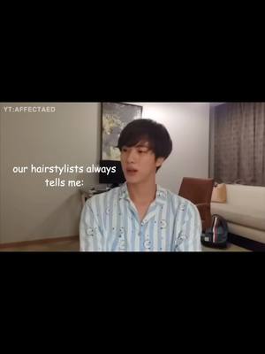 A post by @kgraygubler on TikTok caption: the hairstylists chose paper this time ig #jinbts #btsarmy #kimseokjin #baldjin #jin #fyp #bangtan 