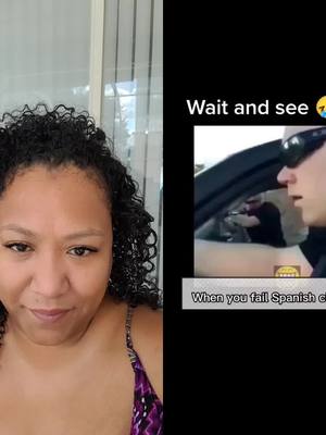 A post by @blakasian on TikTok caption: #duet with @funnyonichan When you fail Spanish! 😭😭#funny #fypシ #comedу #duet #adulthumor #funnycop 