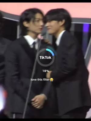 A post by @an.eun.hwan on TikTok caption: ok. i love this. #fy #taekook  #jungkook #taehyung 