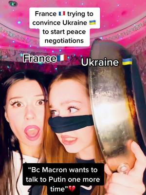 A post by @purmemes on TikTok caption: We will either have negotiations or ww3 🙄 #ukrainewar #warinukraine #macron #putin #zelensky #purmemes #russiavsukraine #ww3 #geopolitics #dianaspencer