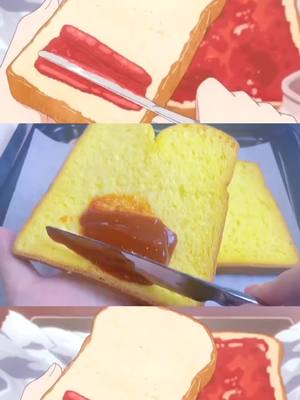 A post by @brandnewday_cook on TikTok caption: #food #cooking #sanwich #anime