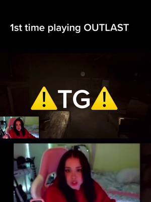 A post by @whatstefisthis on TikTok caption: I saw him and I dipped. NO KEYBOARD #twitch #stream #outlast #jumpscare 