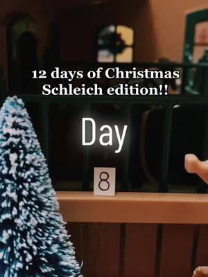 A post by @autumn_schleich on TikTok caption: Day 8!! #schleich #foryou #christmas #12daysofchristmas #holiday #cowboy #cowboyhat #horse