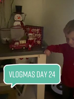 A post by @nicknack1053 on TikTok caption: Vlogmas Day 24 - Part 1 - Jingle Bell’s last visit christmastiktok#bechristmastiktoksboyloveschristmas #elfontheshelf