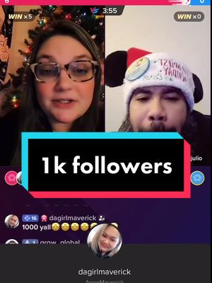 A post by @dabaddiemaverick on TikTok caption: When i hit 1k followers 🤩 with the fam! Yall rock 🫶🏼💜 thank you so much!!!!@JessiesGlowParty @tbgjulio @Jonathan shern #fypシ #hit1konChristmas