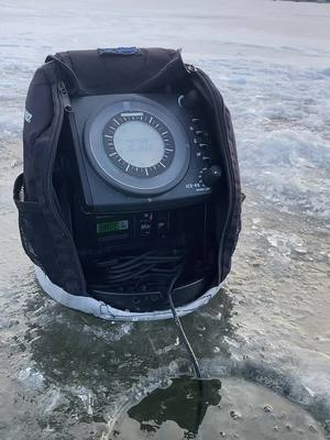 A post by @j.s_fishing0 on TikTok caption: Smackin ‘em on the ice #fyp #icefishing