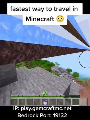 A post by @minecraftmememachine on TikTok caption: Fastest Way To Travel Minecraft #Minecraft #speed #minecraftmemes #minecrafttutorial #minecrafttips #minecraftguide #minecrafthacks #bullettrain #minecrafter #soulsand 