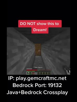 A post by @minecraftmememachine on TikTok caption: Do NOT show this to dream #minecrafttutorial #minecrafttips #minecrafttraps #dreamsmp #dreamwastaken #minecraftmeme #gaming #lol 