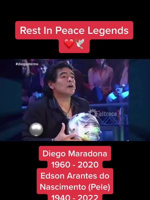 A post by @yyzentertainment on TikTok caption: Rest in Peace Maradona & Pele ❤️ 🕊️