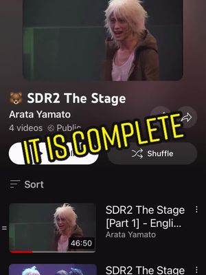 A post by @tanaka_gundham_ on TikTok caption: #sdr2#danganronpathestage#danganronpastageplay#danganronpa#sub#translation#japanese 