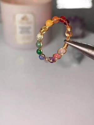 A post by @sharewithu1 on TikTok caption: #handmadejewelry #wirewrap #DIY #ring 